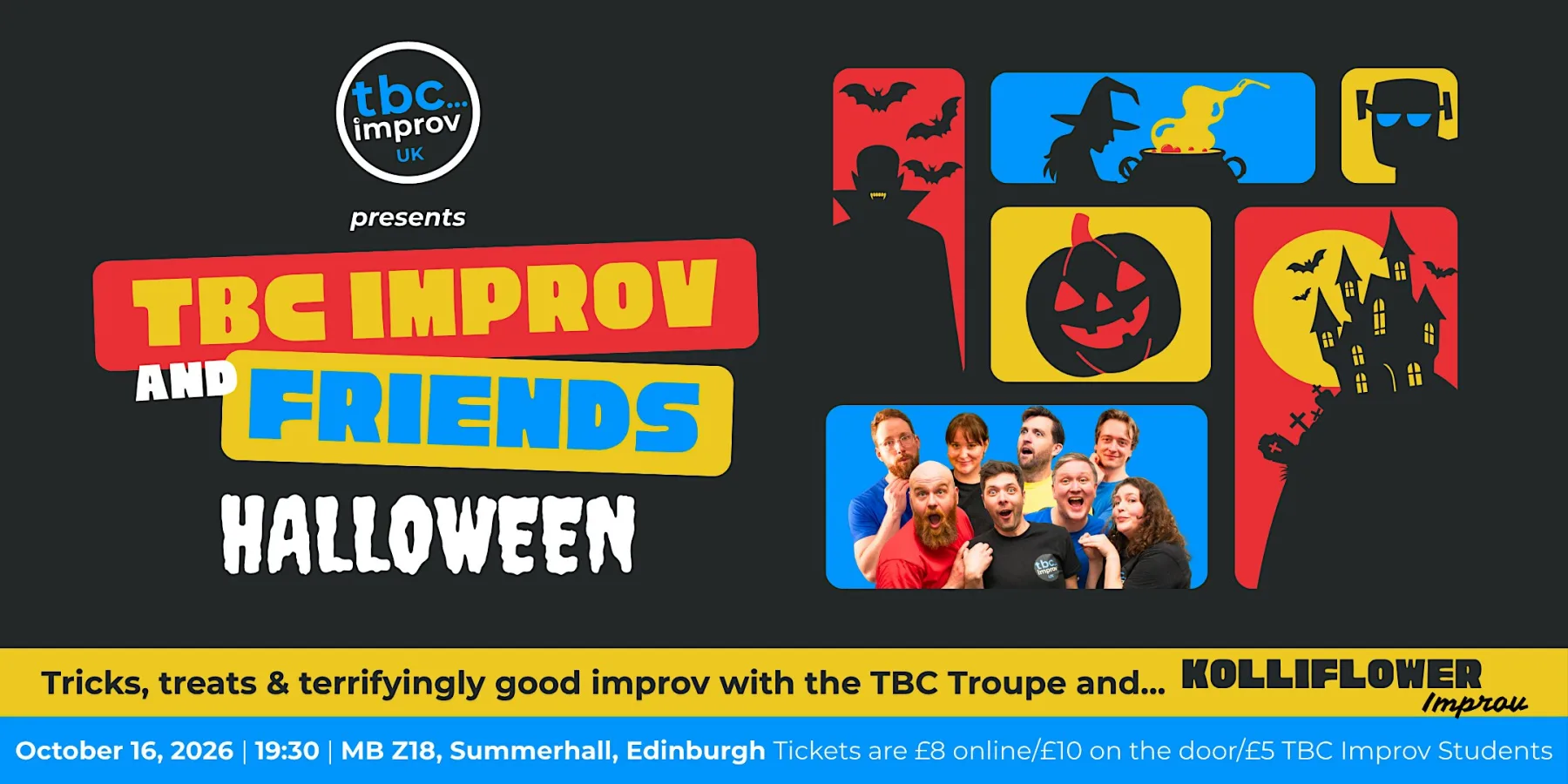 Artwork for TBC & Friends: A Halloweeny night of improvised comedy